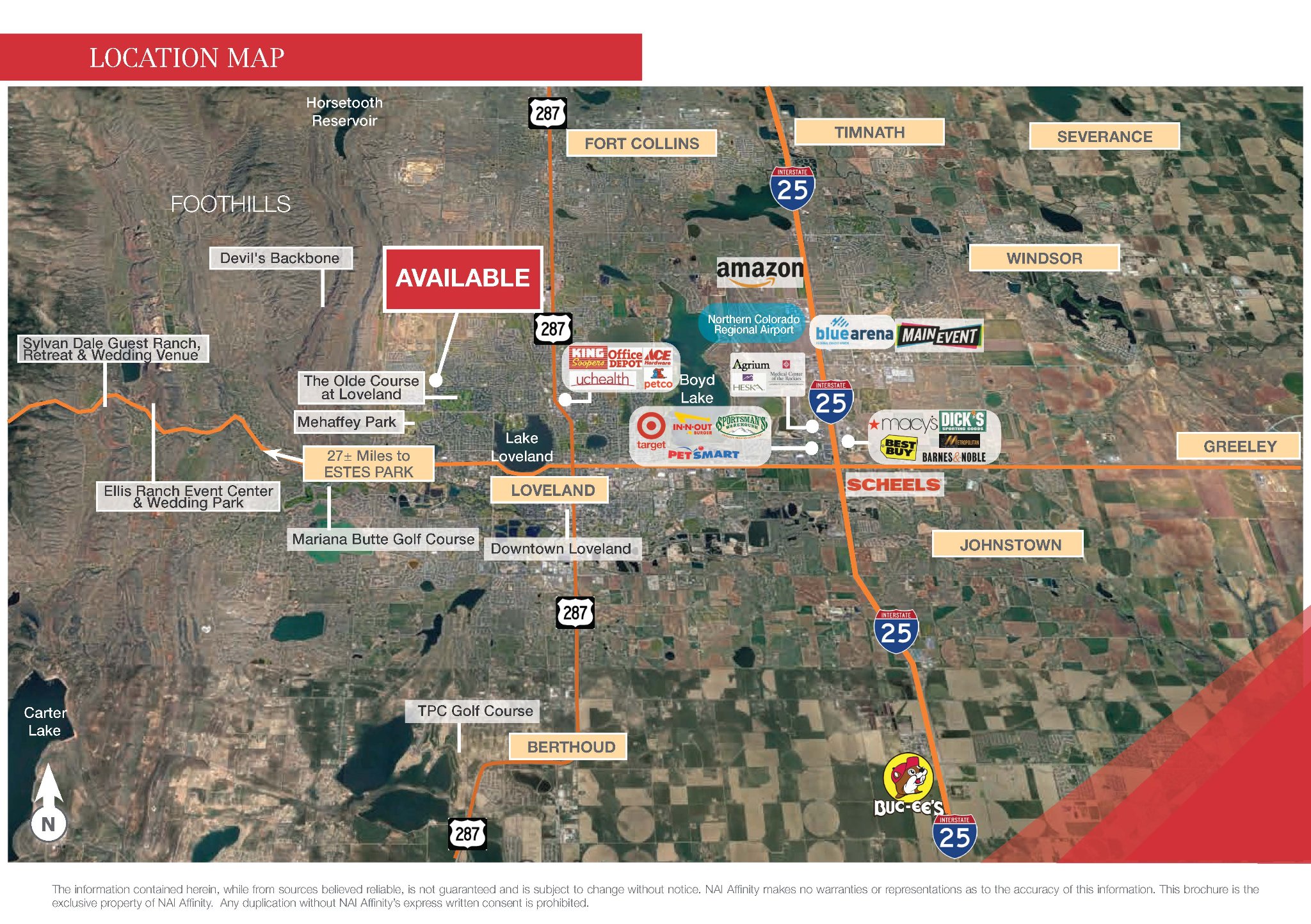 Campus location map